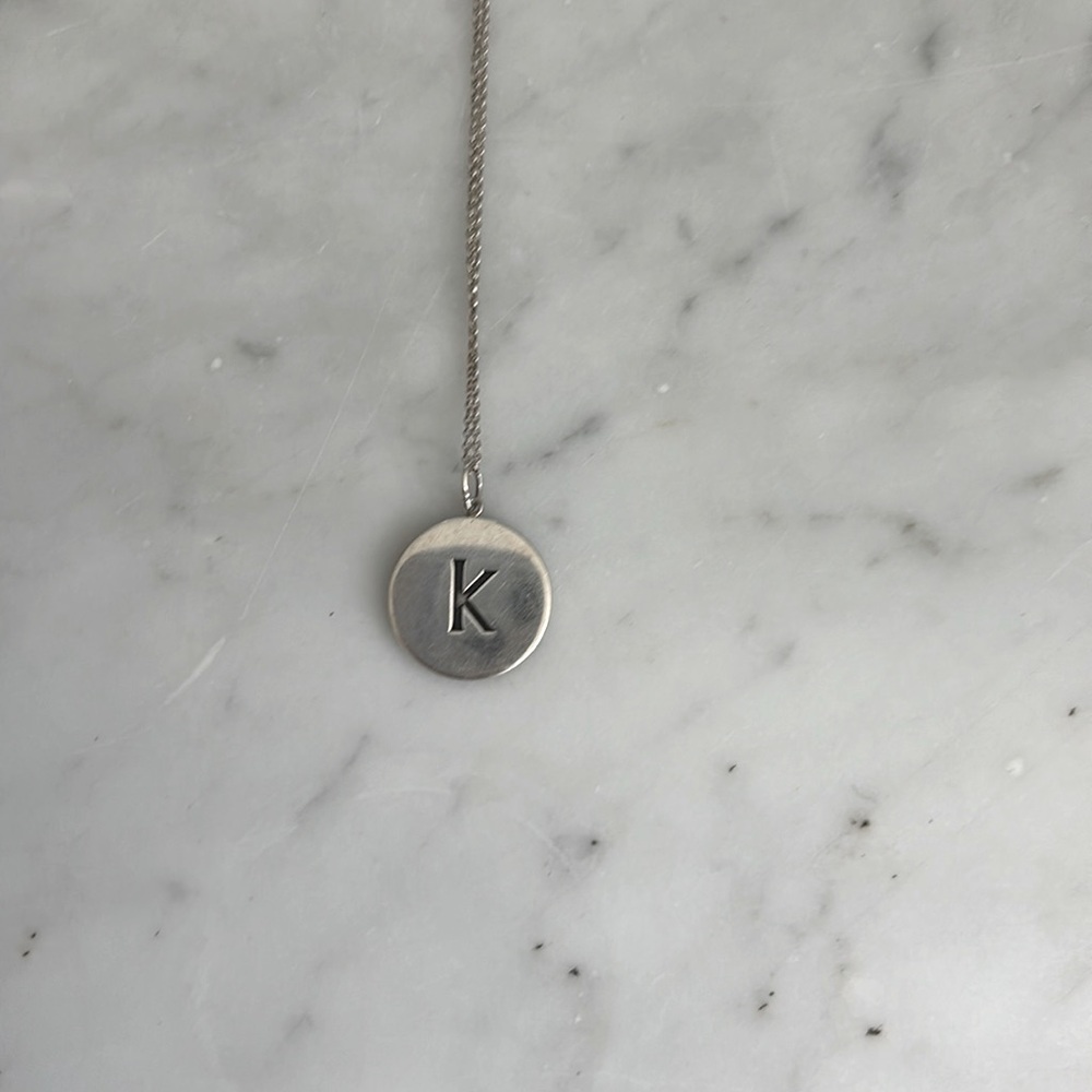 Tiffany and Co letter necklace